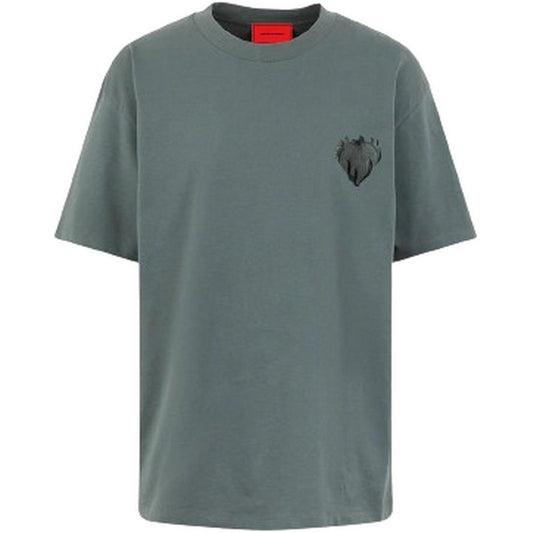 T-shirt Uomo Vision of Super - Balsam Green T-Shirt With Embroidered Logo - Verde