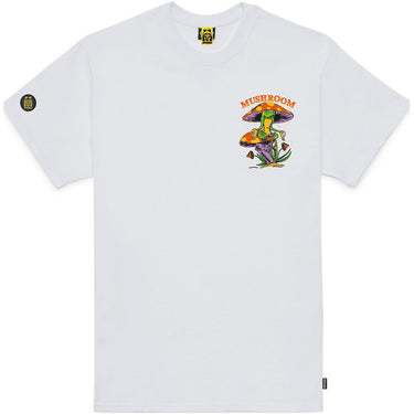 T-shirt Uomo Mushroom - T-Shirt Meditation - Bianco
