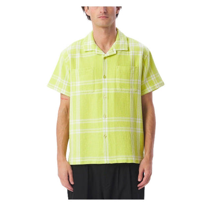 Camicie casual Uomo Obey - Bennie Woven Ss - Verde