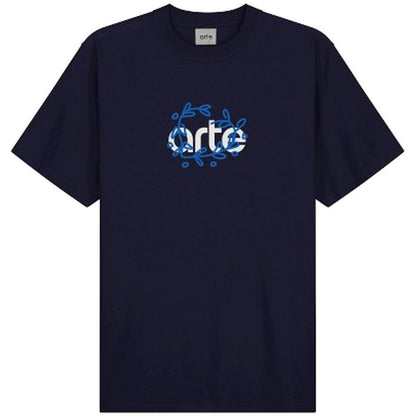 T-shirt Uomo Arte Antwerp - Arte Logo Front Leaves - Blu