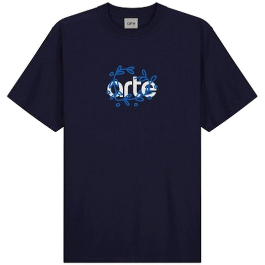 T-shirt Uomo Arte Antwerp - Arte Logo Front Leaves - Blu