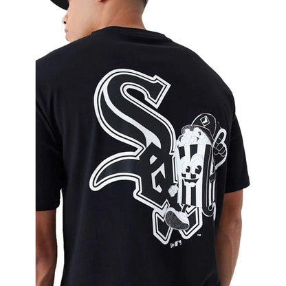 T-shirt Uomo New Era - Mlb Food Graphic Os Tee - Nero