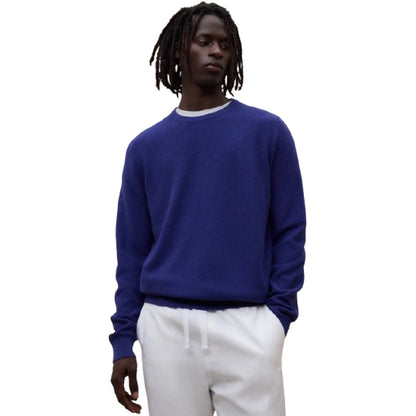 Felpe senza cappuccio Uomo Ecoalf - Naranjo Knit Man - Blu