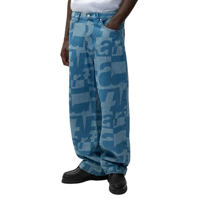 Pantaloni Uomo Arte Antwerp - Denim Allover Pants - Blu