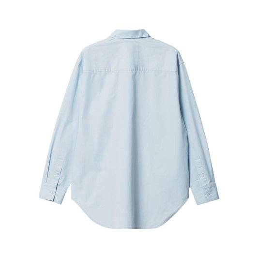 Camicie Donna Carhartt Wip - W' L/S Kingston Shirt - Celeste