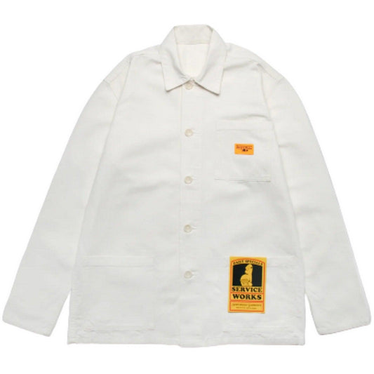 Giacche Uomo Service Works - Canvas Coverall Jacket - Bianco