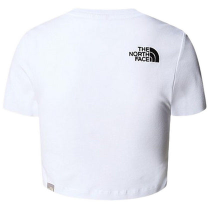 T-shirt Donna The North Face - W S/S Essential Cropped Slim Tee - Bianco