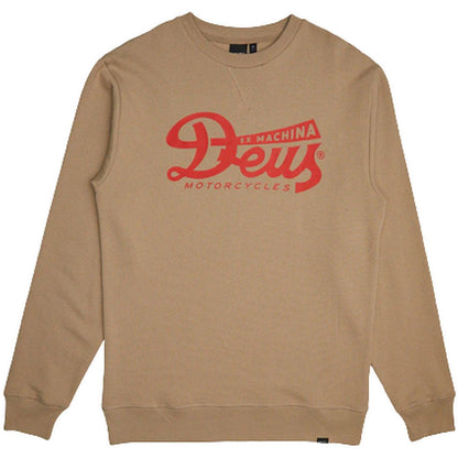 Felpe senza cappuccio Uomo Deus Ex Machina - Relief Crew - Beige