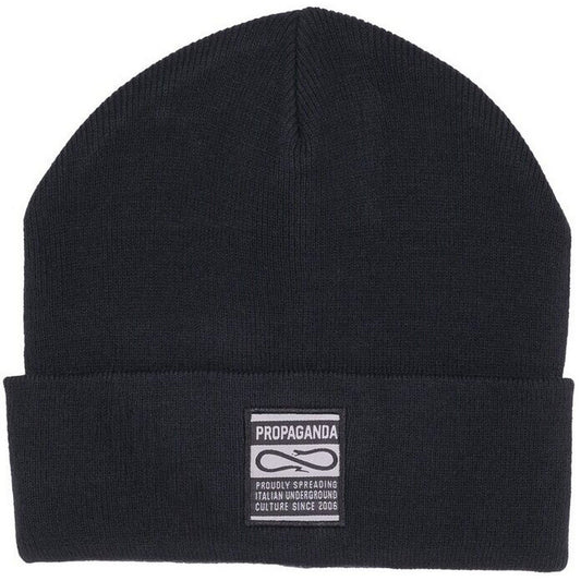 Berretti in maglia Unisex Propaganda - Beanie Label - Nero