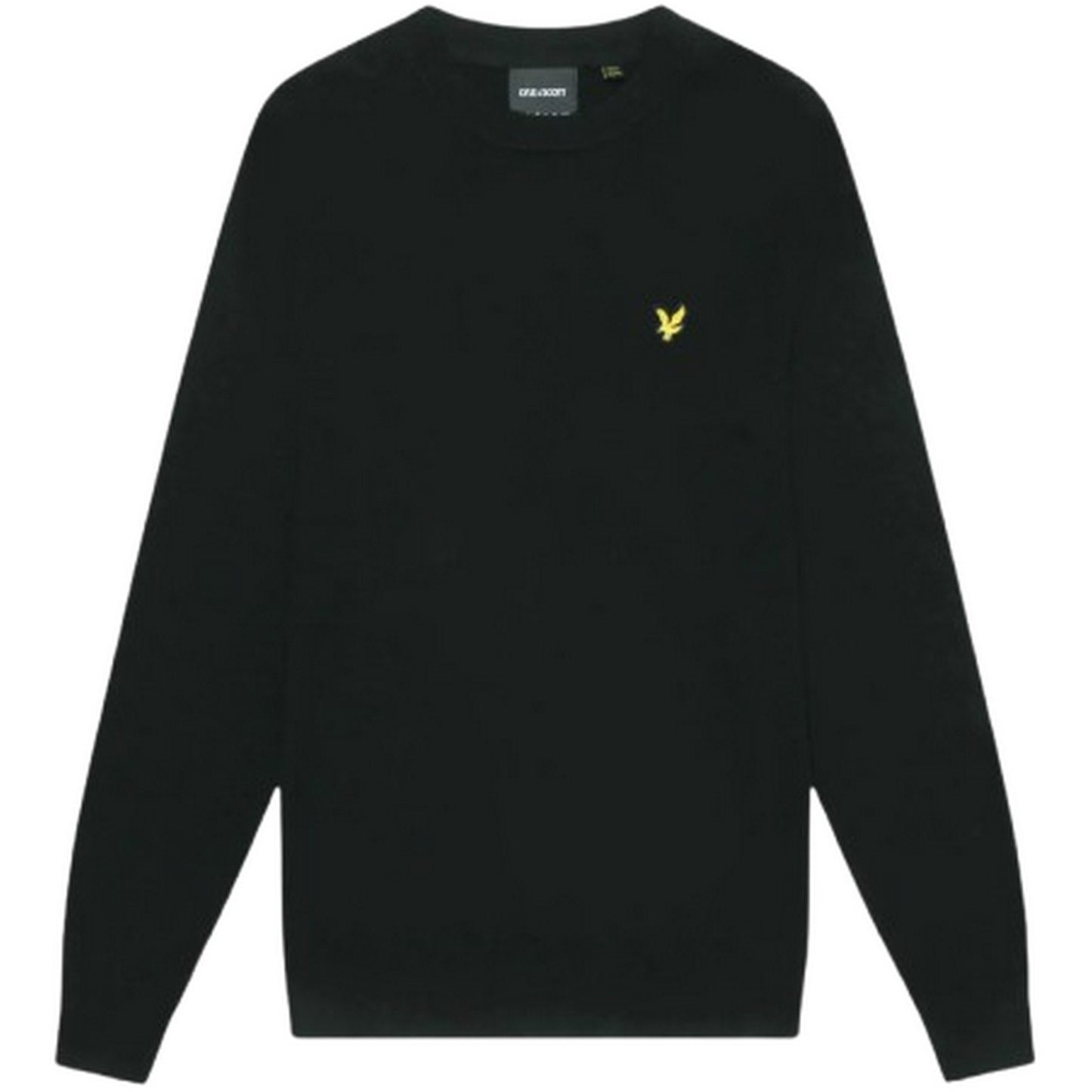 Felpe senza cappuccio Uomo Lyle & Scott - Cotton Merino Crew Neck Jumper - Nero