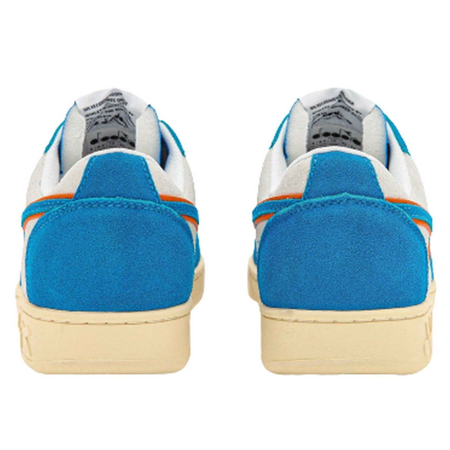 Sneaker Unisex Diadora - Magic Basket Low Suede Leather - Bianco