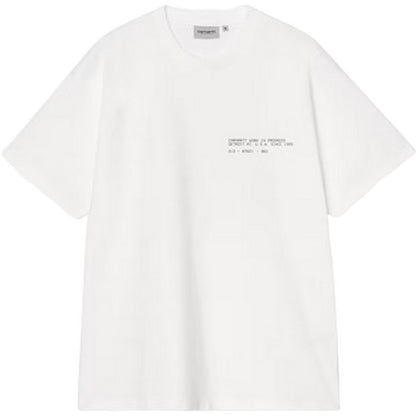T-shirt Uomo Carhartt Wip - S/S Feather Progress T-Shirt - Bianco