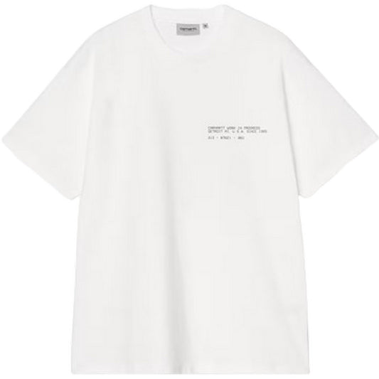 T-shirt Uomo Carhartt Wip - S/S Feather Progress T-Shirt - Bianco