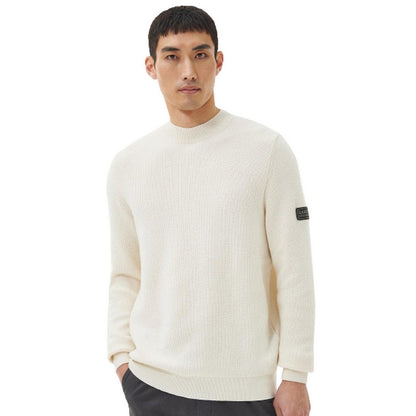 Maglie Uomo Barbour International - Corser Crew Knit - Panna