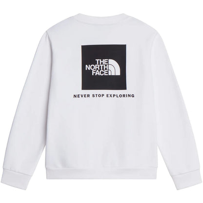 Felpe senza cappuccio Ragazzi Unisex The North Face - Teen Evo Box Nse Crew - Bianco