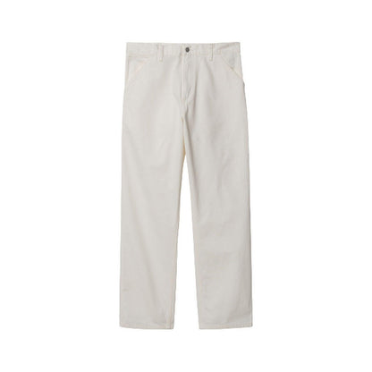 Pantaloni Uomo Carhartt Wip - Single Knee Pant - Bianco