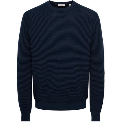 Maglioni Uomo Only & Sons - Onsron Reg Ls Crew Neck Knit Noos - Blu