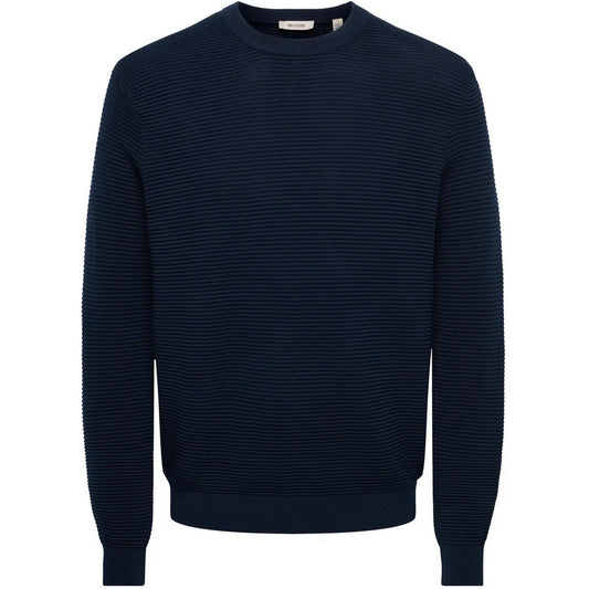 Maglioni Uomo Only & Sons - Onsron Reg Ls Crew Neck Knit Noos - Blu