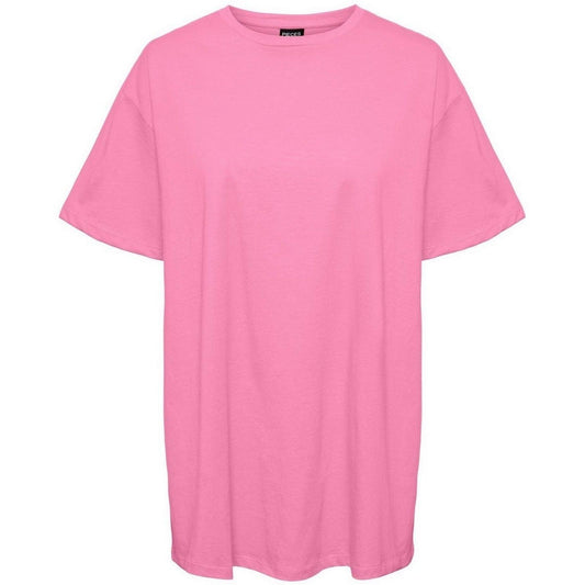 T-shirt Donna Pieces - Pcrina Ss Oversized Tee Noos Bc - Rosa