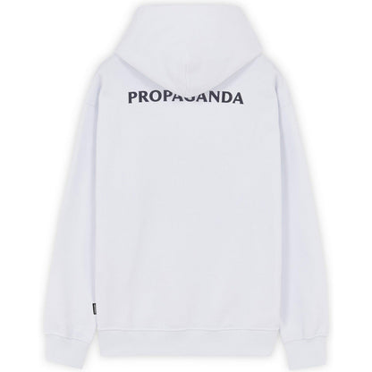 Felpe con cappuccio Uomo Propaganda - Logo Fire Hoodie - Bianco