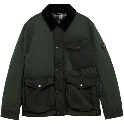 Giacche Uomo Barbour International - Winter Drifter Washed Wax Jkt - Verde