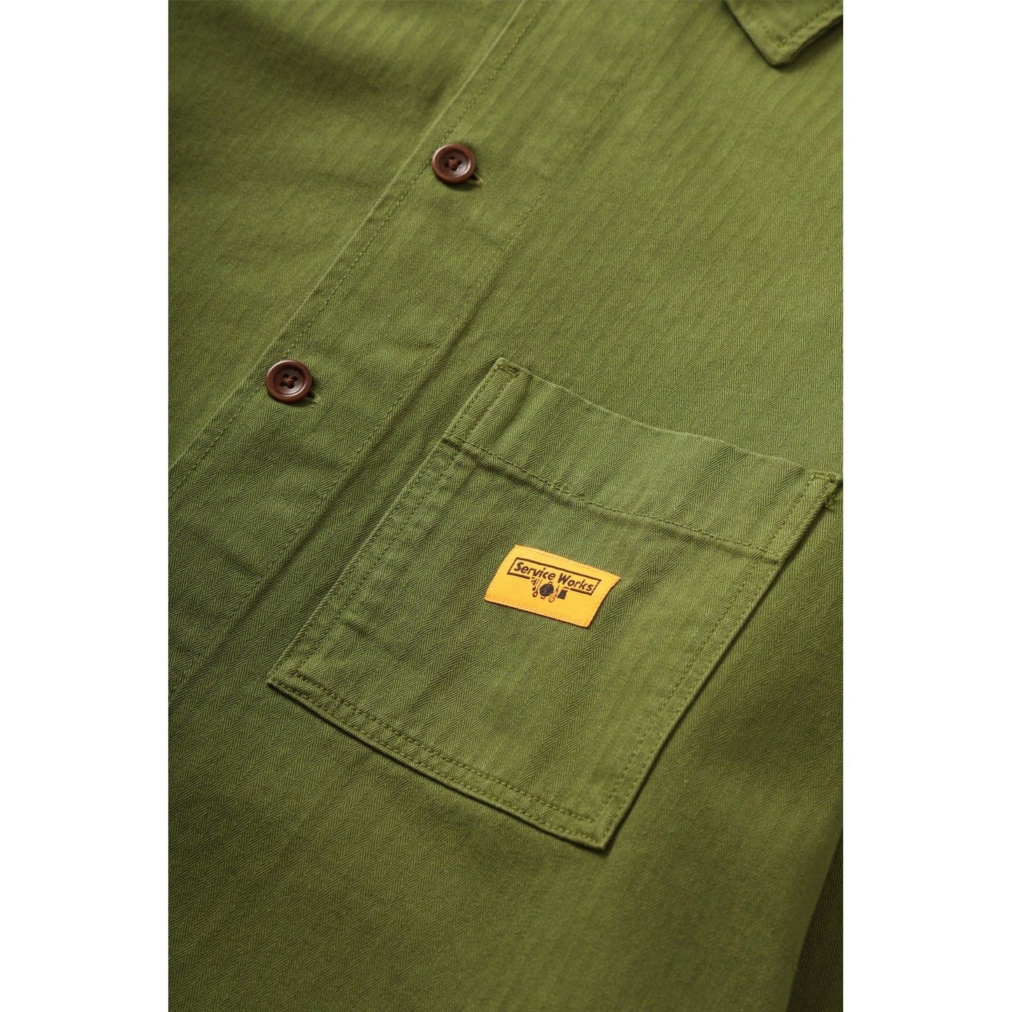 Giacche Uomo Service Works - Herringbone Foh Jacket - Verde