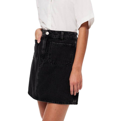 Gonne casual Donna Pieces - Pcskyhw Pocket Mini Skirt - Grigio