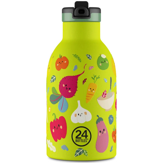 Thermos per bibite Bambini Unisex 24bottles - Clima Bottle 330 Veggie Friends - Multicolore