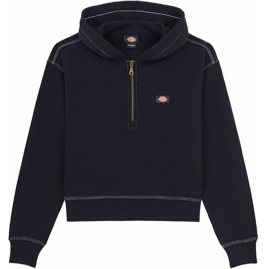 Felpe con cappuccio Donna Dickies - Oakport 1/4 Zip Hoodie W - Nero