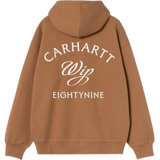 Felpe con cappuccio Uomo Carhartt Wip - Hooded Eightynine Sweat Jacket - Marrone