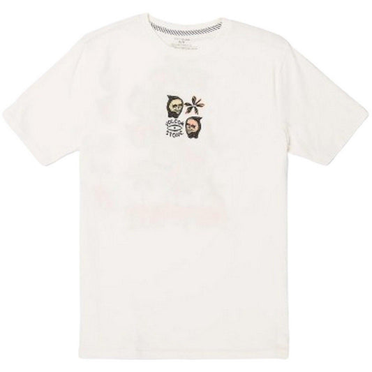 T-shirt Uomo Volcom - Flower Budz Fty Sst - Bianco