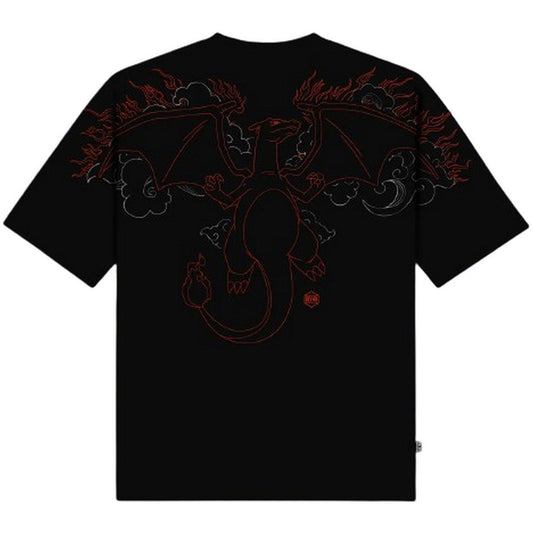 T-shirt Uomo Dolly Noire - Charizard Over Kimono Tee - Nero