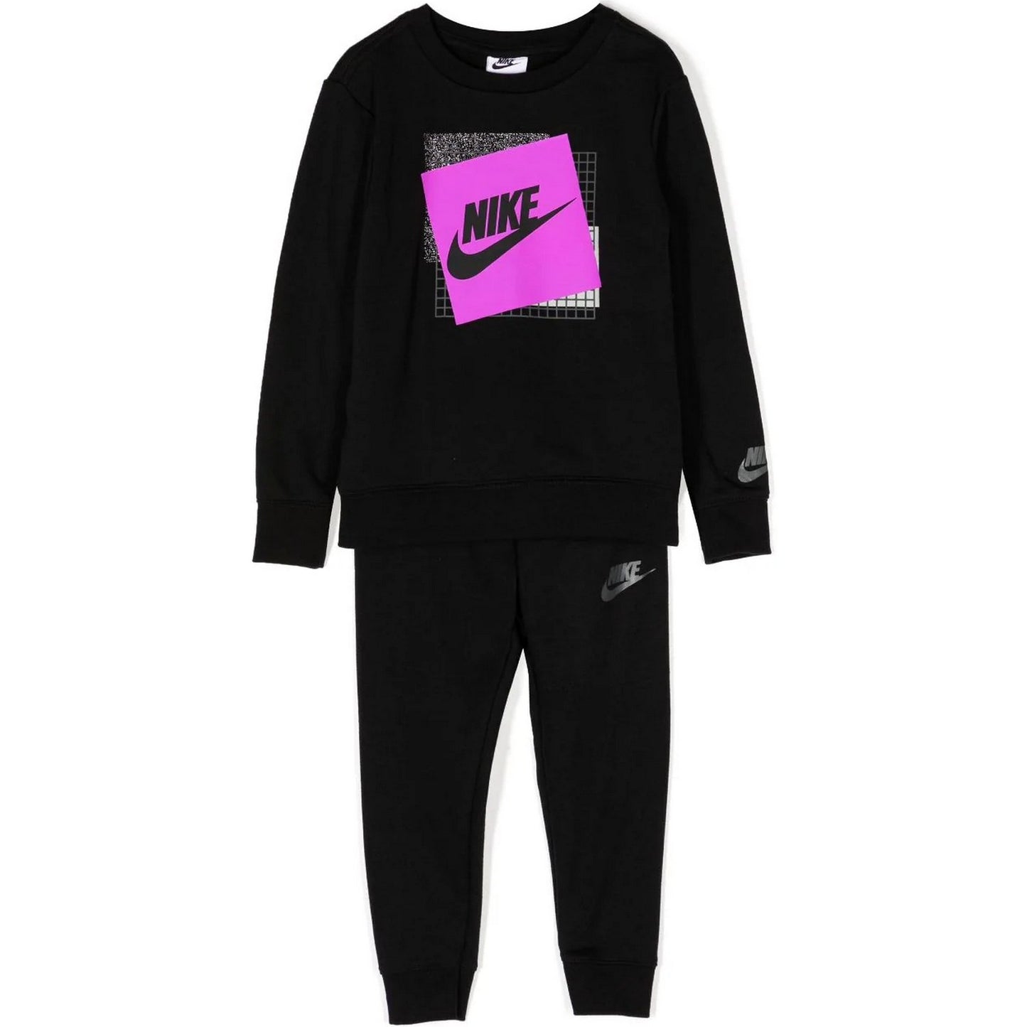 Tute a manica lunga Bambini Unisex Nike - B Nsw Ft Set - Nero