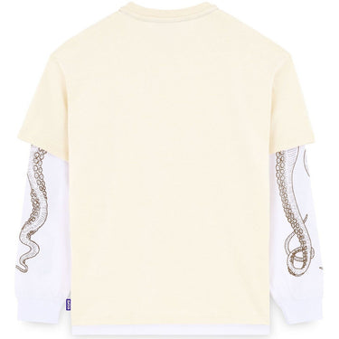 Camisas de manga larga para hombre Octopus - Camiseta Logo Double Ls - Beige