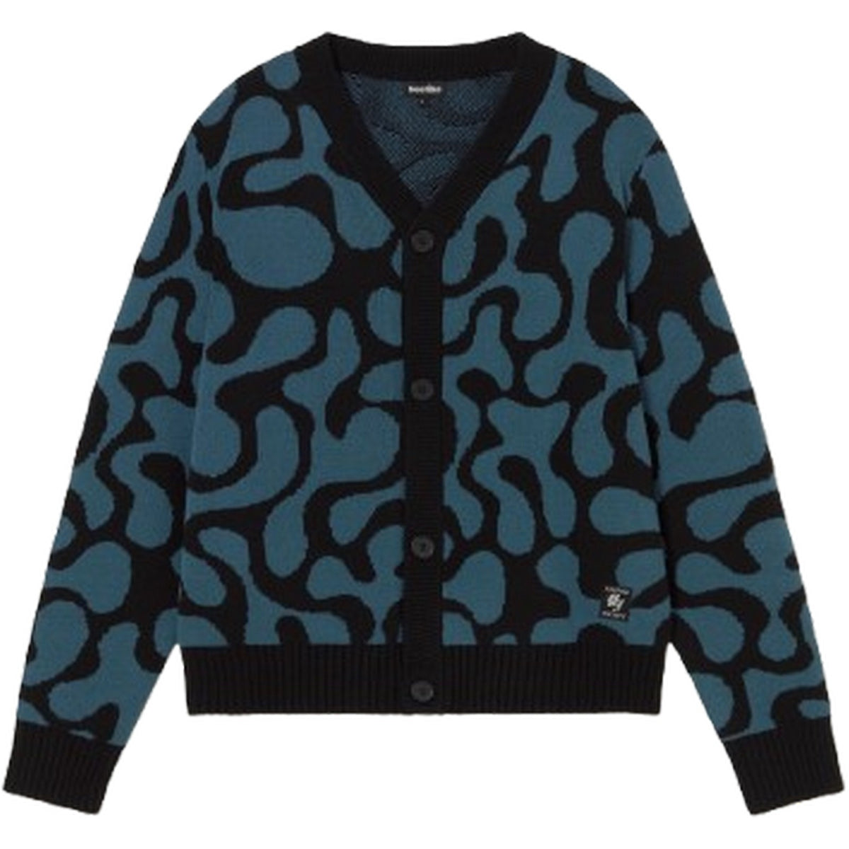Cardigan Uomo Kaotico - Bad Romance Jacquard Jacket - Multicolore