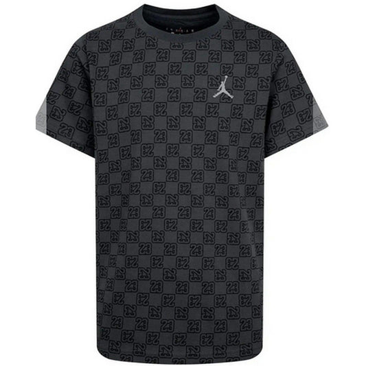 T-shirt Ragazzi Unisex Jordan - Jdb 23 Monogram Aop Ss Tee - Nero