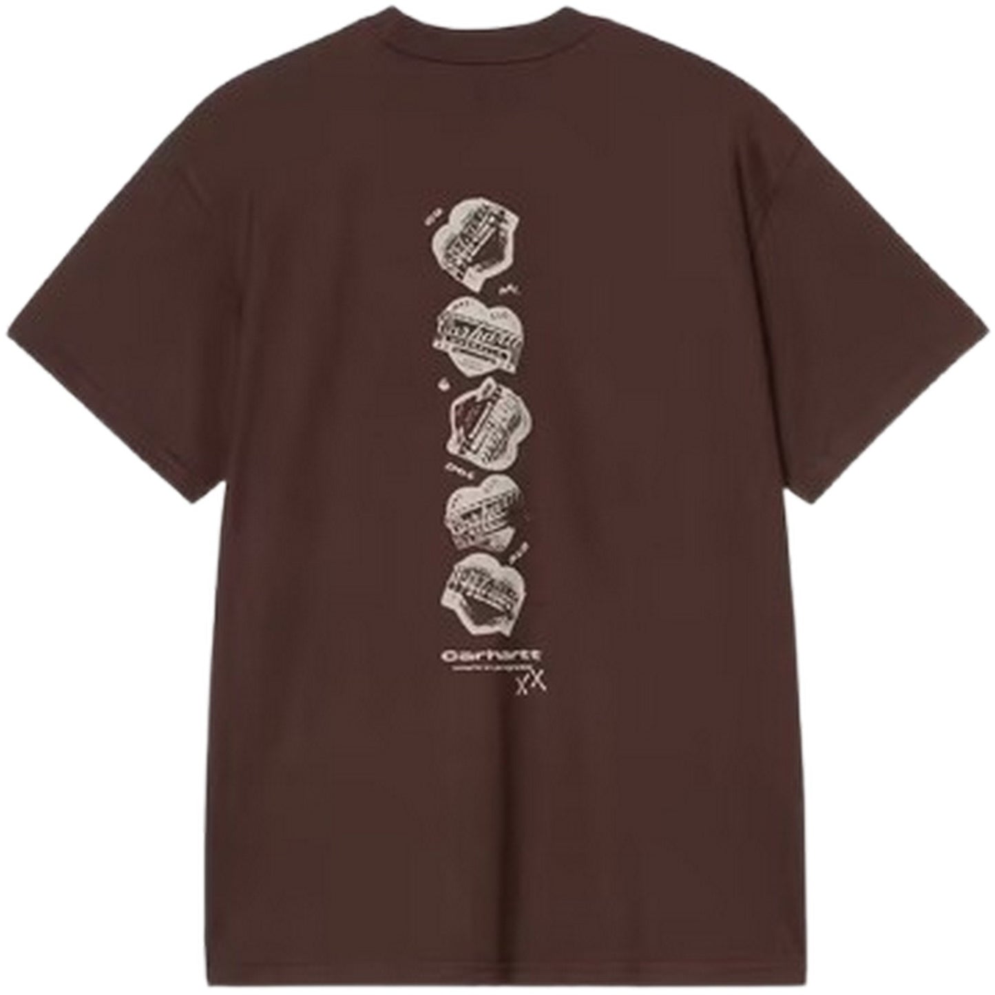 T-shirt Uomo Carhartt Wip - S/S Garble T-Shirt - Marrone