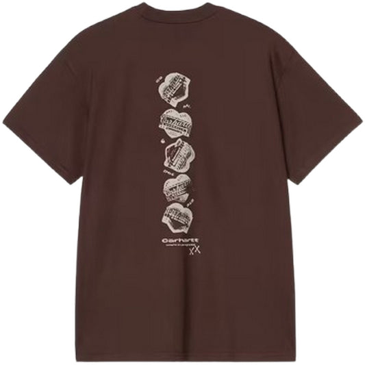 T-shirt Uomo Carhartt Wip - S/S Garble T-Shirt - Marrone