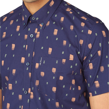 Camicie casual Uomo Ben Sherman - Dash Print Shirt - Blu