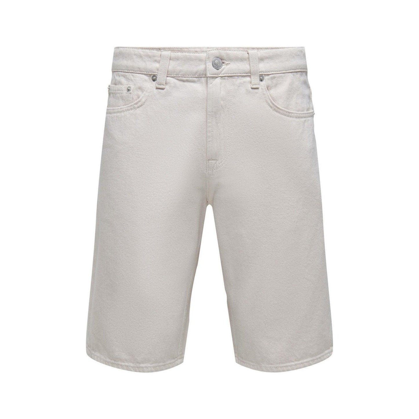 Pantaloncini Uomo Only & Sons - Onsavi Ecru 6029 Denim Shorts - Beige