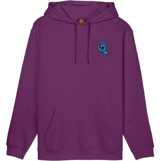 Felpe con cappuccio Uomo Santa Cruz - Screaming Hand Chest Hood - Viola
