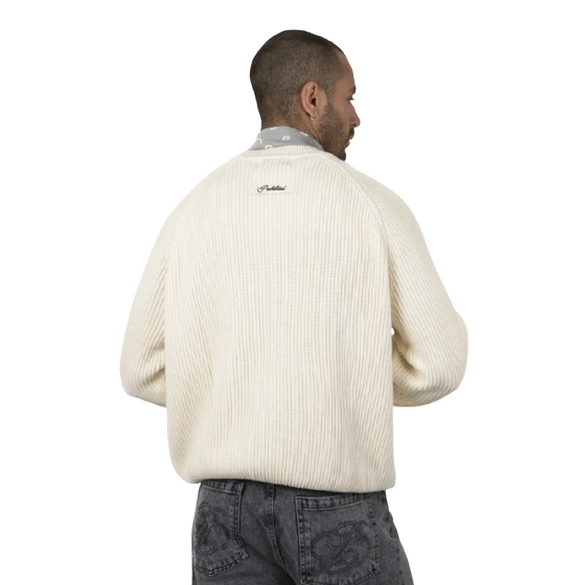Felpe senza cappuccio Uomo Prohibited - Campus Knit Sweater - Bianco