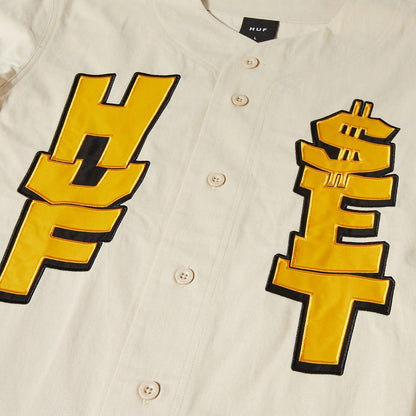 Maglie Uomo Huf - Huf Team Baseball Jersey - Beige