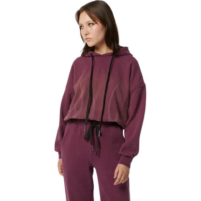 Felpe con cappuccio Donna Vision of Super - Grape Wine Hoodie With Corrosive Flames - Bordeaux