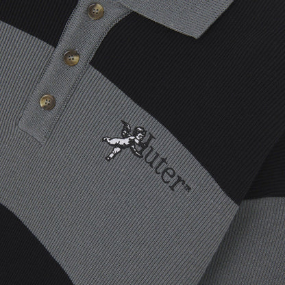 Polo a manica lunga Uomo Iuter - Souls Knit Polo - Nero