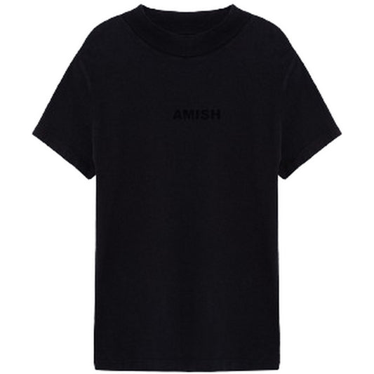 T-shirt Donna Amish - T-Shirt Super fit - Nero