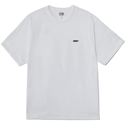 T-shirt Uomo Obey - Obey Always Watching Tee - Bianco