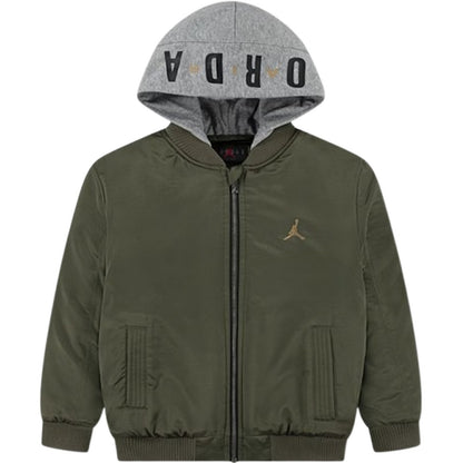 Giubbotti Ragazzi Unisex Jordan - Big Logo Hooded Bomber - Verde