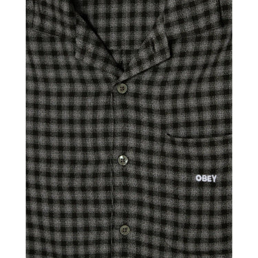 Maglie a manica lunga Uomo Obey - Flynn Woven Ls - Nero