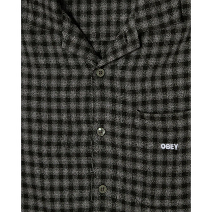 Maglie a manica lunga Uomo Obey - Flynn Woven Ls - Nero